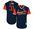 St. Louis Cardinals #31 Lance Lynn Lynn Authentic Navy Blue 2017 Players Weekend Baseball Jersey
