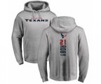 Houston Texans #21 Bradley Roby Ash Backer Pullover Hoodie