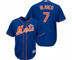 New York Mets #7 Gregor Blanco Replica Royal Blue Alternate Home Cool Base Baseball Jersey