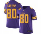 Minnesota Vikings #80 Cris Carter Limited Purple Rush Vapor Untouchable Football Jersey