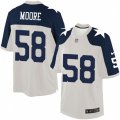 Dallas Cowboys #58 Damontre Moore Limited White Throwback Alternate NFL Jersey