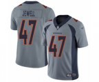 Denver Broncos #47 Josey Jewell Limited Silver Inverted Legend Football Jersey