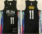 Brooklyn Nets #11 Kyrie Irving NEW Black 2021 City Edition AU Stitched NBA Jersey