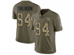 New York Giants #94 Dalvin Tomlinson Limited Olive Camo 2017 Salute to Service NFL Jersey