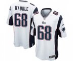 New England Patriots #68 LaAdrian Waddle Game White Football Jersey