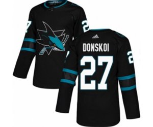 Adidas San Jose Sharks #27 Joonas Donskoi Premier Black Alternate NHL Jersey