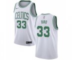 Boston Celtics #33 Larry Bird Authentic White Basketball Jersey - Association Edition