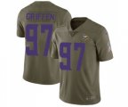 Minnesota Vikings #97 Everson Griffen Limited Olive 2017 Salute to Service Football Jersey