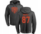 Chicago Bears #87 Tom Waddle Ash One Color Pullover Hoodie