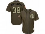 Chicago Cubs #38 Mike Montgomery Replica Green Salute to Service MLB Jersey