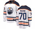 Edmonton Oilers #70 Ryan McLeod Authentic White Away Fanatics Branded Breakaway NHL Jersey