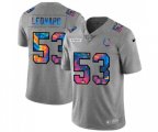 Indianapolis Colts #53 Darius Leonard Multi-Color 2020 NFL Crucial Catch NFL Jersey Greyheather