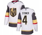 Vegas Golden Knights #4 Clayton Stoner Authentic White Away NHL Jersey