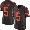 Cleveland Browns #5 Tyrod Taylor Limited Brown Rush Vapor Untouchable NFL Jersey