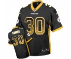 Pittsburgh Steelers #30 James Conner Elite Black Drift Fashion Football Jersey