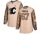 Calgary Flames #67 Michael Frolik Authentic Camo Veterans Day Practice Hockey Jersey
