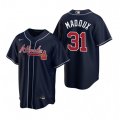 Atlanta Braves #31 Greg Maddux Navy Alternate Stitched Baseball Jersey