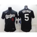 Nike Los Angeles Dodgers #5 Freddie Freeman Black Jersey
