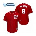 Washington Nationals #8 Carter Kieboom Authentic Red Alternate 1 Cool Base Baseball Player Jersey