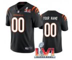 Cincinnati Bengals ACTIVE PLAYER Custom Black 2022 Super Bowl LVI Vapor Limited Stitched Jersey