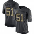 Washington Redskins #51 Will Compton Limited Black 2016 Salute to Service NFL Jersey