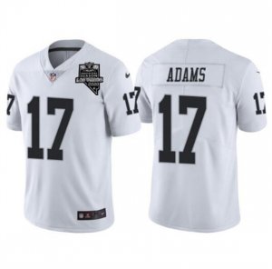 Las Vegas Raiders #17 Davante Adams White With 2020 Inaugural Season Patch Vapor Limited Stitched Jersey
