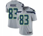 Seattle Seahawks #83 David Moore Grey Alternate Vapor Untouchable Limited Player Football Jersey