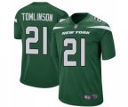 New York Jets #21 LaDainian Tomlinson Game Green Team Color Football Jersey