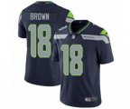Seattle Seahawks #18 Jaron Brown Navy Blue Team Color Vapor Untouchable Limited Player NFL Jersey