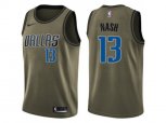 Dallas Mavericks #13 Steve Nash Green Salute to Service NBA Swingman Jersey