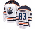 Edmonton Oilers #83 Matt Benning Fanatics Branded White Away Breakaway NHL Jersey