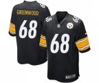 Pittsburgh Steelers #68 L.C. Greenwood Game Black Team Color Football Jersey