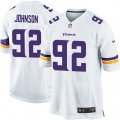 Minnesota Vikings #92 Tom Johnson Game White NFL Jersey