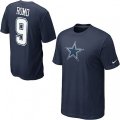 Dallas Cowboys #9 Tony Romo Name & Number NFL T-Shirt - Navy Blue