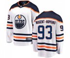 Edmonton Oilers #93 Ryan Nugent-Hopkins Fanatics Branded White Away Breakaway NHL Jersey