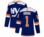 New York Islanders #1 Thomas Greiss Authentic Blue Alternate NHL Jersey