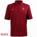 Nike Manchester United FC Textured Solid Performance Polo Red