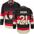 Ottawa Senators #21 Logan Brown Authentic Black Third NHL Jersey