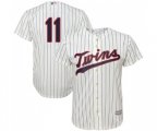 Minnesota Twins #11 Jorge Polanco Replica Cream Alternate Cool Base Baseball Jersey
