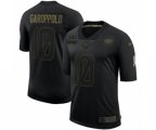 San Francisco 49ers #10 Jimmy Garoppolo 2020 Salute To Service Limited Jersey Black