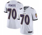 Baltimore Ravens #70 Ben Powers White Vapor Untouchable Limited Player Football Jersey