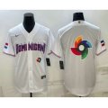 Dominican Republic Baseball 2023 White World Baseball Big Logo With Classic Stitched Jersey
