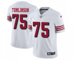 San Francisco 49ers #75 Laken Tomlinson Limited White Rush Vapor Untouchable Football Jersey