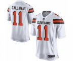Cleveland Browns #11 Antonio Callaway Game White Football Jersey
