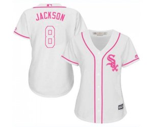 Women\'s Chicago White Sox #8 Bo Jackson Replica White Fashion Cool Base Baseball Jersey