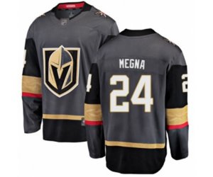 Vegas Golden Knights #24 Jaycob Megna Authentic Black Home Fanatics Branded Breakaway Hockey Jersey
