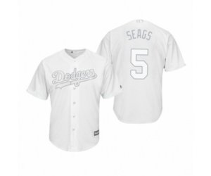 Los Angeles Dodgers Corey Seager Seags White 2019 Players\' Weekend Replica Jersey
