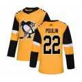 Pittsburgh Penguins #22 Samuel Poulin Authentic Gold Alternate Hockey Jersey