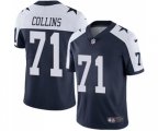 Dallas Cowboys #71 La'el Collins Navy Blue Throwback Alternate Vapor Untouchable Limited Player Football Jersey