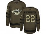 Minnesota Wild #22 Nino Niederreiter Green Salute to Service Stitched NHL Jersey